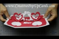 This Is The Tutorial For The Twisting Hearts Pop Up Card. It intended for Twisting Hearts Pop Up Card Template