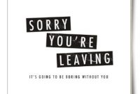 Thortful | An Awesome Leaving Card From Zoe Brennan intended for Sorry You Re Leaving Card Template