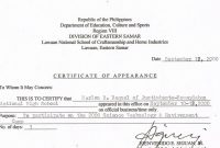Tidbits And Bytes: Example Of Certificate Of Appearance with regard to Certificate Of Appearance Template