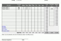 Time Card Template For Excel with Weekly Time Card Template Free