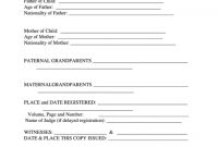 Top Birth Certificate Translation Templates Free To Download intended for Birth Certificate Translation Template
