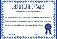 Top Seller Certificate Templates: 10 Free Amazing with Sales Certificate Template