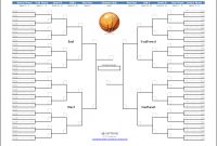 Tournament Bracket Templates For Excel - 2020 March Madness regarding Blank Ncaa Bracket Template