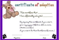 Toy Adoption Certificate Template (8) – Templates Example with Toy Adoption Certificate Template