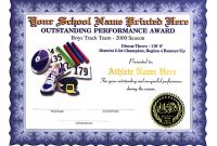 Track & Field Certificates pertaining to Track And Field Certificate Templates Free