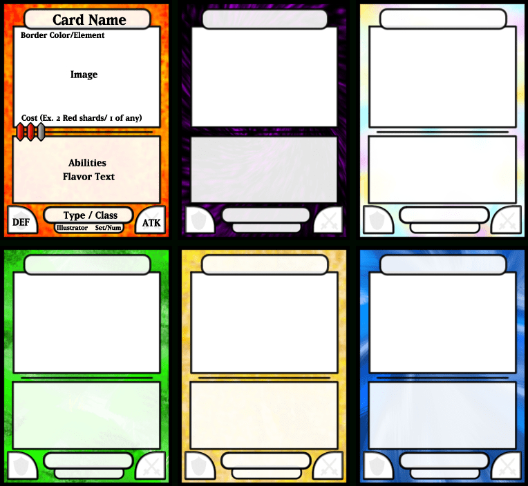 Trading Card Game Template - Free Download | Trading Card for Trading Cards Templates Free Download