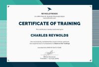 Training Certificate Template Word Format (2 with regard to Template For Training Certificate