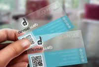 Transparent Plastic Business Card Template Psd | Kartvizit for Transparent Business Cards Template