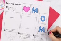 Twist And Pop Mother's Day Card | Cartão Dia Das Mães, Tema within Twisting Hearts Pop Up Card Template