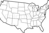 United States Map Blank throughout United States Map Template Blank