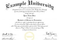 University Graduation Certificate Template (4) – Templates in University Graduation Certificate Template