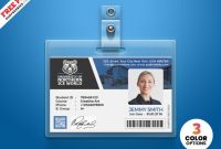 University Student Identity Card Psd | Id Card Template regarding College Id Card Template Psd