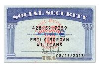 Usa Social Security Card Psd Template: Ssn Psd Template for Social Security Card Template Photoshop