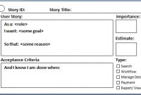 User Story In Agile Scrum for Agile Story Card Template
