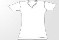 V-Neck T-Shirt Template Women | Shirt Template, Clothing throughout Blank V Neck T Shirt Template