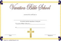 Vacation Bible School Certificate Templates – Trinity in Hayes Certificate Templates