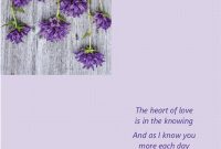 Valentine's Day Card With Poetry (Quarter-Fold) with Valentine Card Template Word