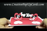 Valentines Day Pop Up Card: Twisting Hearts | Pop Up Card regarding Twisting Hearts Pop Up Card Template