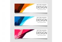 Vector Abstract Web Banner Design Template within Website Banner Design Templates