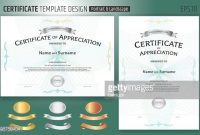 Vector Art : Set Of Portrait And Landscape Certificate Of in Landscape Certificate Templates