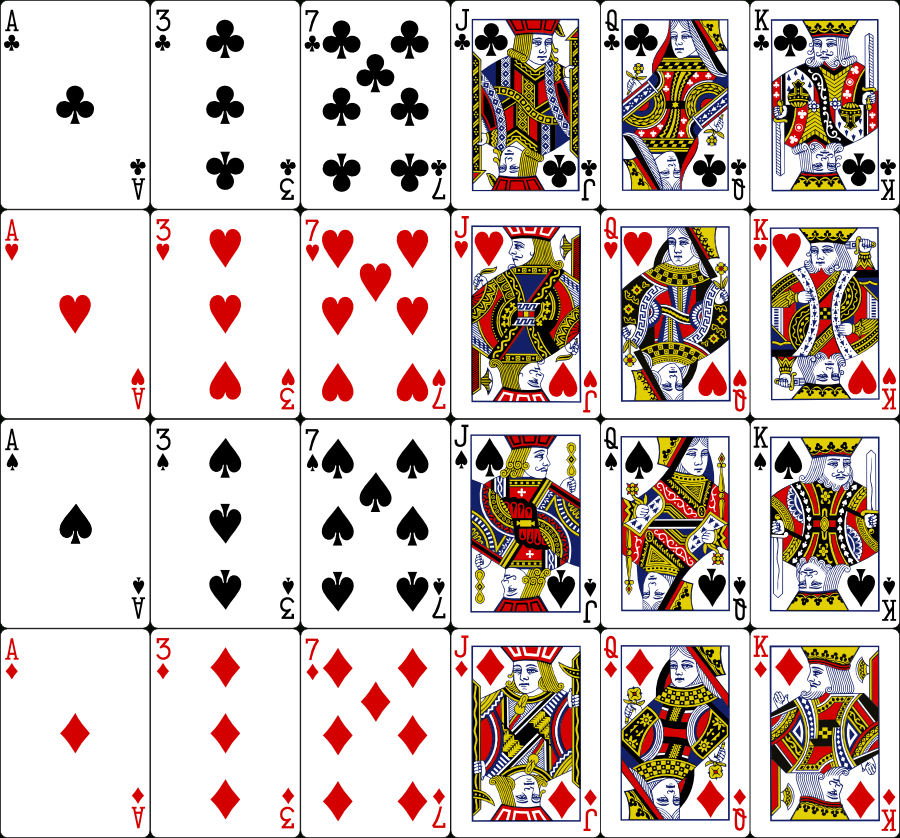 Vectorized-Playing-Cards - Poker Sized Playing Cards In in Template For Playing Cards Printable