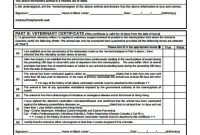 Veterinary Health Certificate Template (7 throughout Dog Vaccination Certificate Template