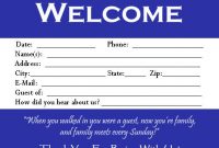Visitor Card Template You Can Customize with Church Visitor Card Template