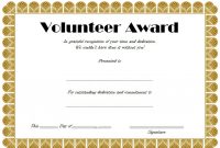 Volunteer Hours Certificate Template Free (4Th Design) In within Volunteer Certificate Templates