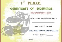 Walking Certificate Templates (3 with Walking Certificate Templates