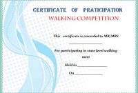 Walking Certificate Templates (4 with Walking Certificate Templates
