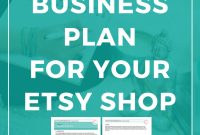 Want To Create The Perfect Business Plan For Your Etsy Shop in Etsy Business Plan Template