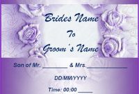 Wedding Invitation Templates | 4+ Ms Word & Pdf Formats throughout Sample Wedding Invitation Cards Templates