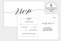 Wedding Rsvp Card Templates ~ Addictionary for Free Printable Wedding Rsvp Card Templates
