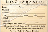 Welcome Visitor Postcard For Church | Church Visitor Gifts pertaining to Church Visitor Card Template
