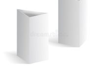White Blank Table Tent Vertical Triangle Cards On Background throughout Blank Tent Card Template
