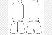 White Front And Back Nba Basketball Jersey Illustrations throughout Blank Basketball Uniform Template