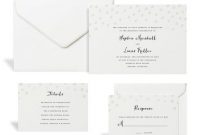 White Pearl Dot Wedding Invitation Kitcelebrate It with Celebrate It Templates Place Cards