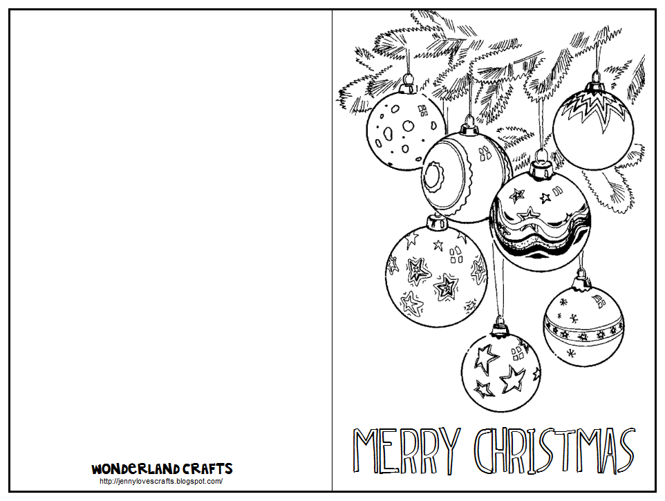 Wonderland Crafts: Template | Printable Christmas Cards throughout Printable Holiday Card Templates