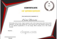 Word Certificate Of Appreciation Template regarding Certificate Of Recognition Word Template