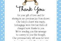 Wording For Thank You Card | Baby Shower Quotes, Baby Shower throughout Template For Baby Shower Thank You Cards