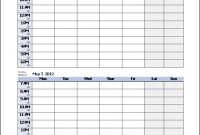Work Schedule Template For Excel | Cleaning Schedule in Blank Monthly Work Schedule Template