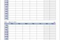Work Schedule Template For Excel with regard to Blank Monthly Work Schedule Template
