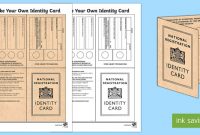 Ww2 Identity Card – Ks2 Resources (Teacher Made) regarding World War 2 Identity Card Template