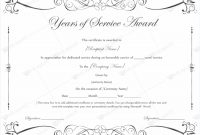 Years Of Service Award 02 | Awards Certificates Template for Long Service Certificate Template Sample