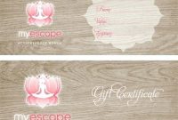 Yoga Gift Certificate Templates | Gift Certificate Templates in Yoga Gift Certificate Template Free
