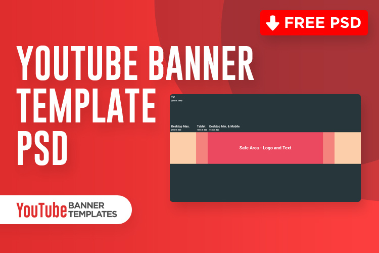 Youtube Banner Template Psd (Free Download) - 2020 inside Youtube Banners Template