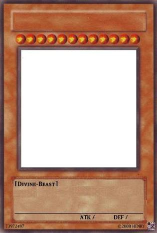 Yugioh Card Blank Template - Imgflip pertaining to Yugioh Card Template
