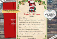 10 Letter To Santa Template Word – Perfect Template Ideas for Letter From Santa Template Word