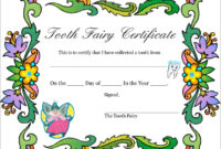 14+ Printable Tooth Fairy Certificate Template [Pdf for Tooth Fairy Letter Template