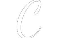 1950S Casual Cursive Alphabet Stencils pertaining to Large Letter C Template